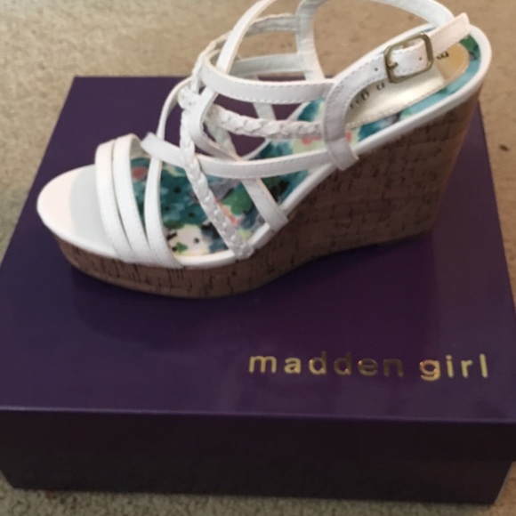 White wedges size 9 madden girl - Picture 1 of 3